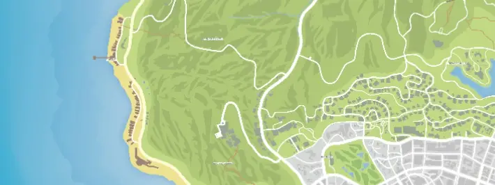 Grand Theft Auto V Legacy map image