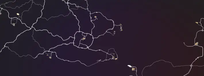 Euro Truck Simulator 2 map image