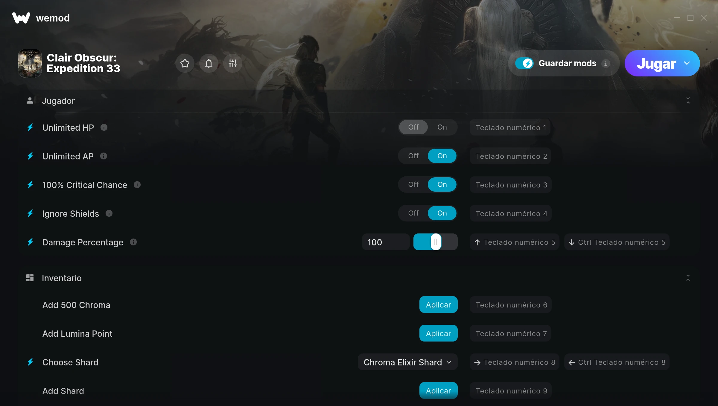 Clair Obscur: Expedition 33 cheats screenshot