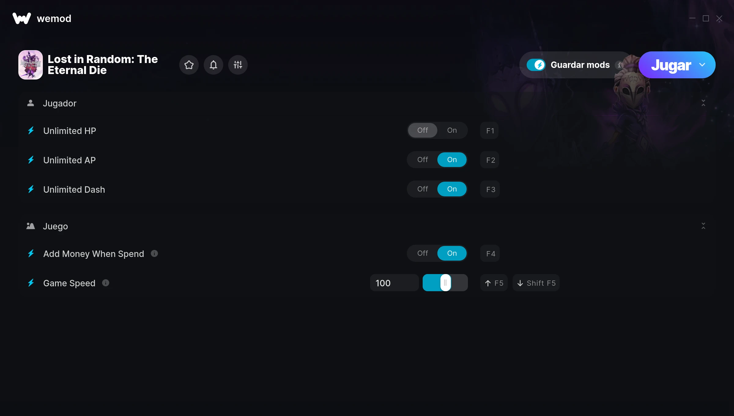 Lost in Random: The Eternal Die cheats screenshot