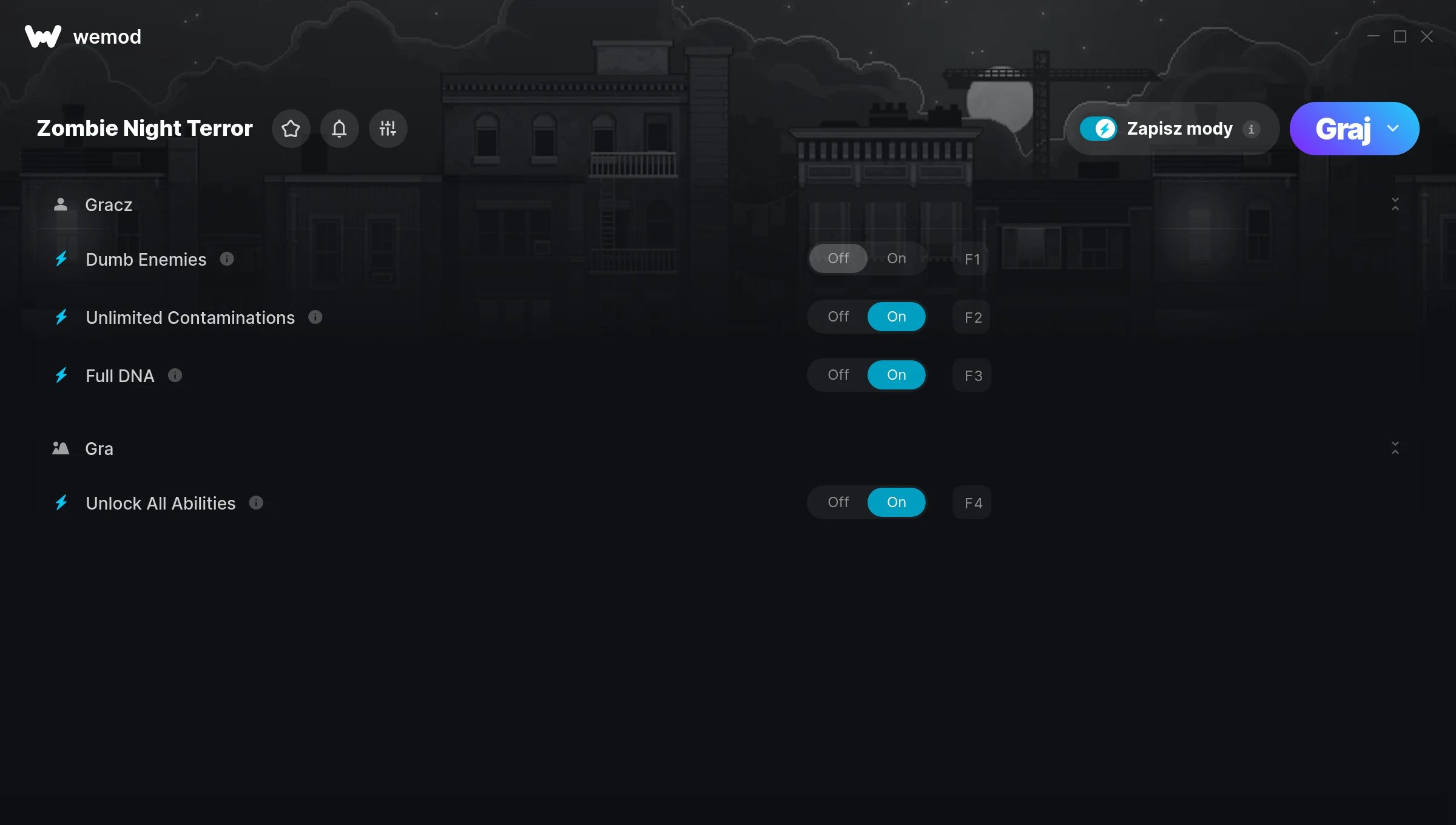 Cheaty do Zombie Night Terror – zrzut ekranu