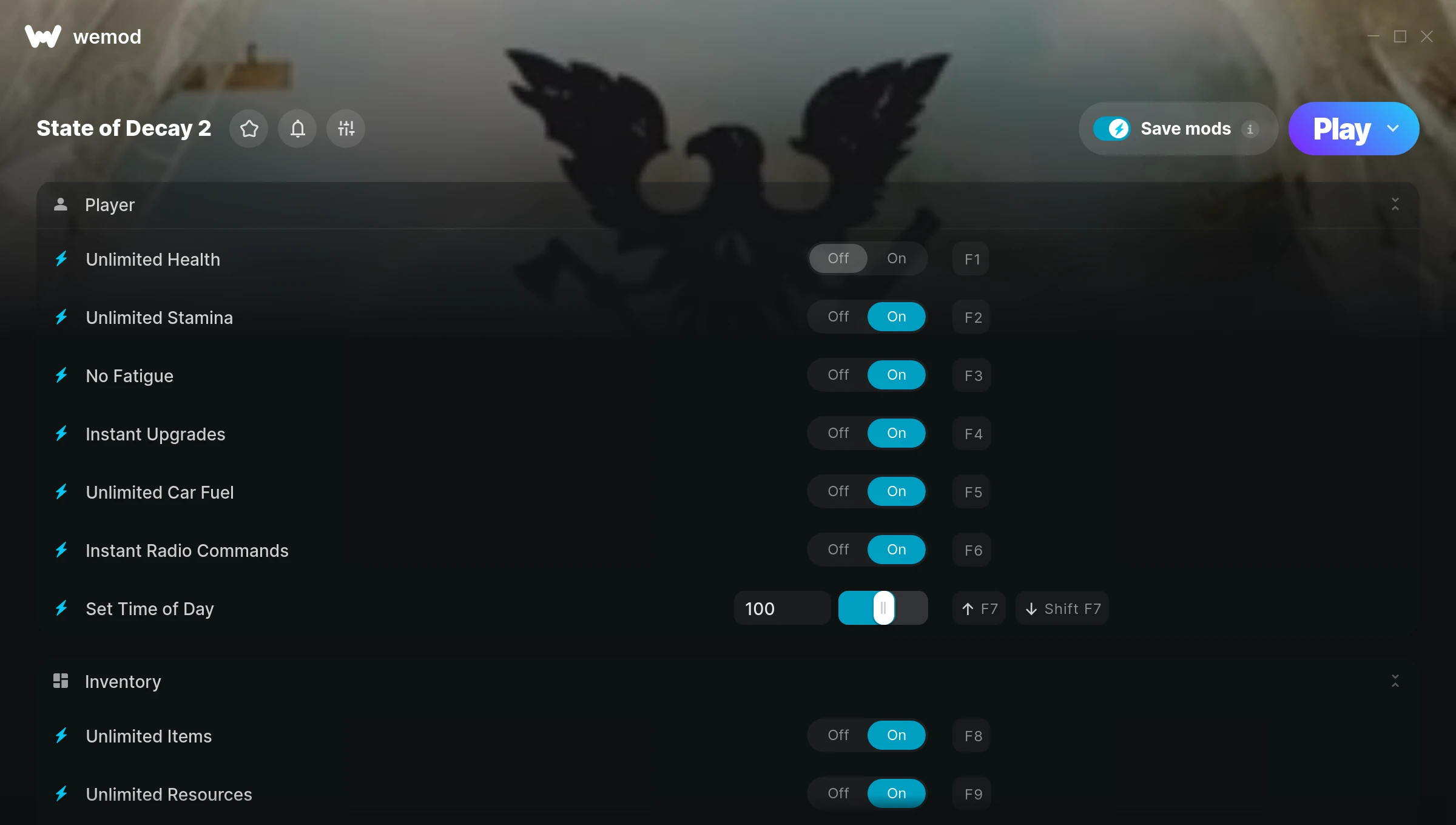 State of Decay 2 cheats screenshot