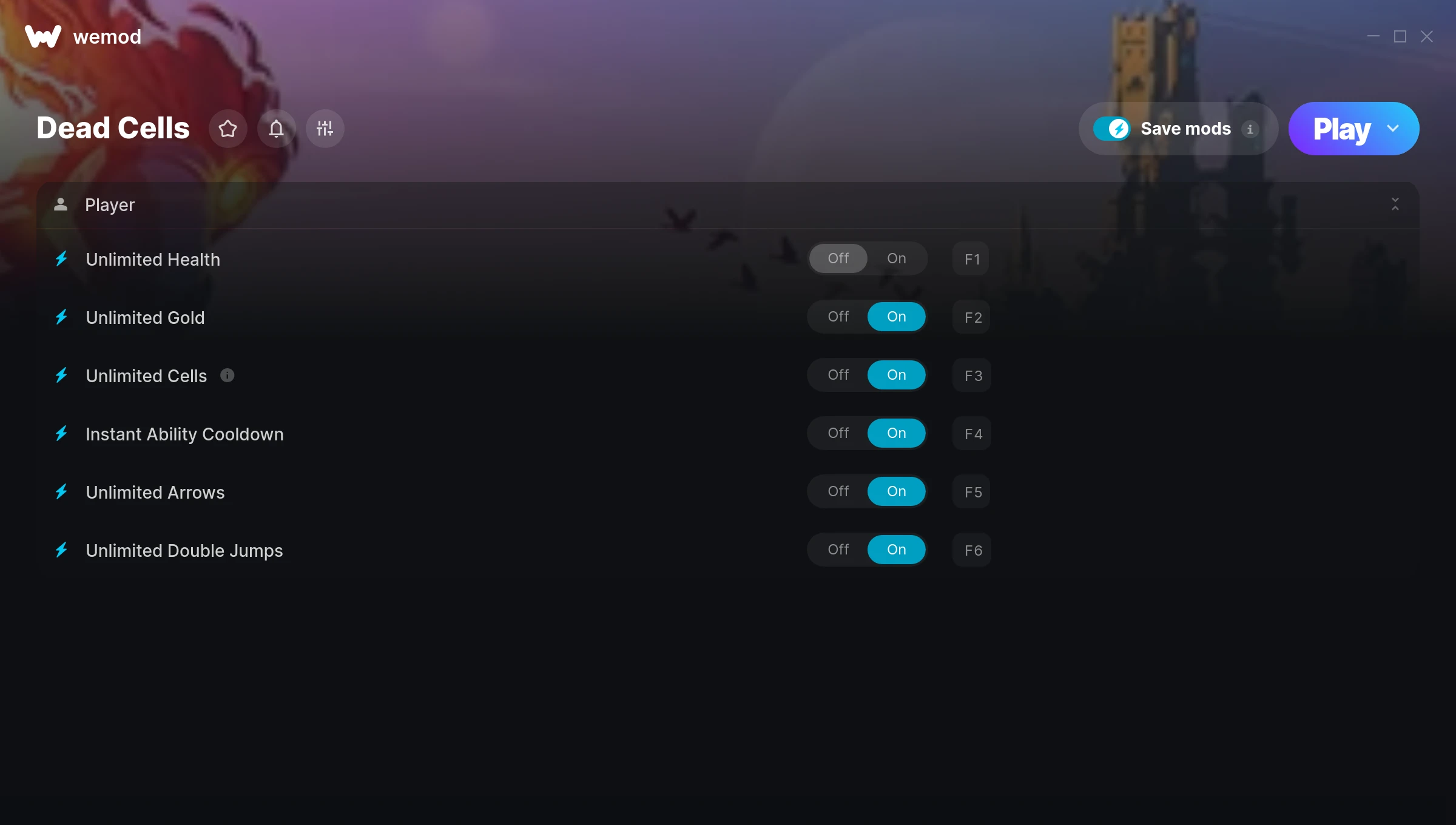 Dead Cells cheats screenshot