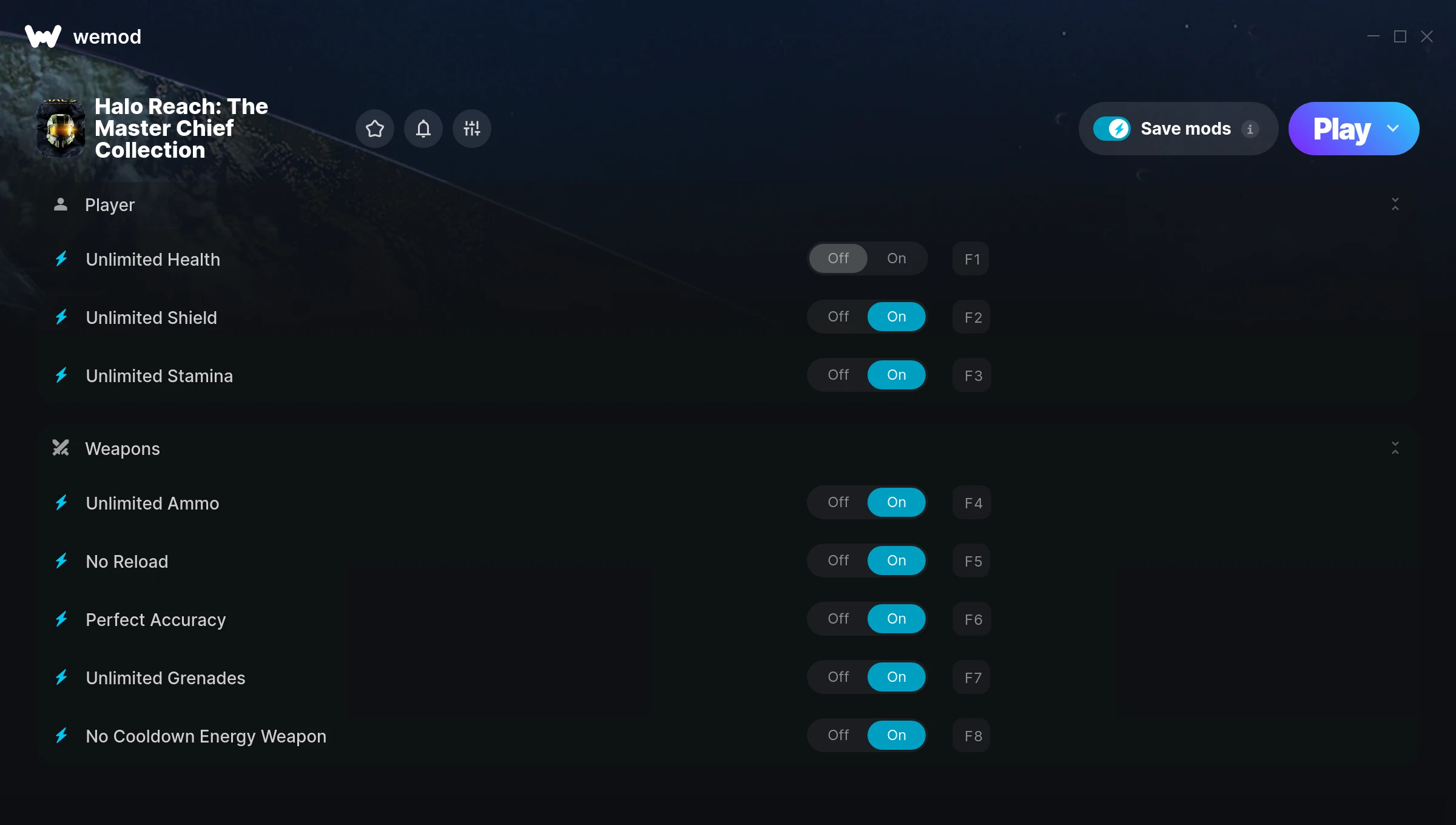 Halo Reach: The Master Chief Collection cheats screenshot