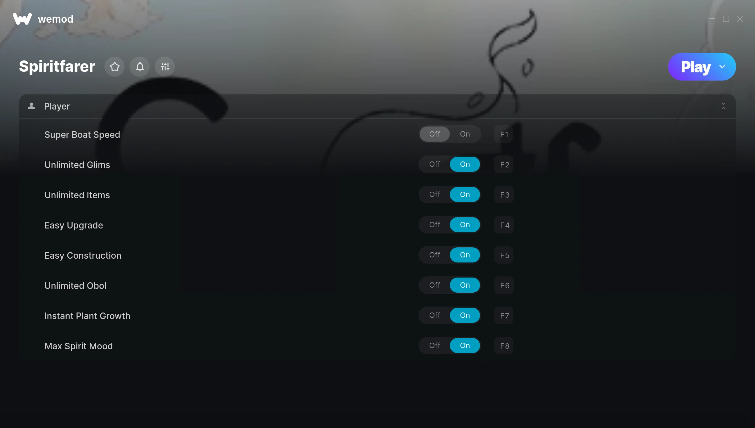 Spiritfarer cheats screenshot