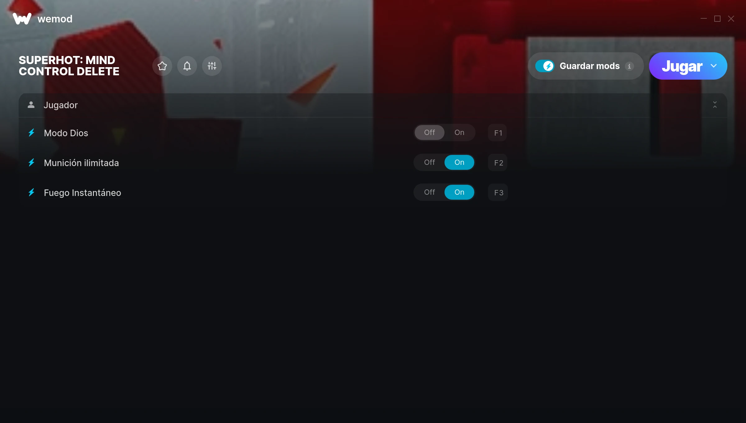 SUPERHOT: MIND CONTROL DELETE cheats screenshot