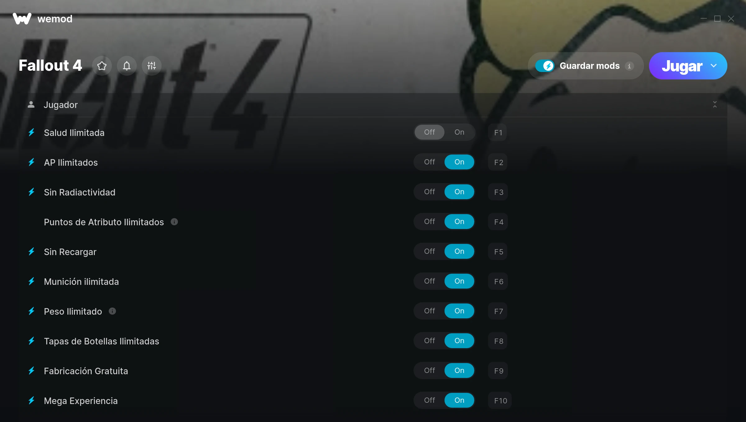 Fallout 4 cheats screenshot