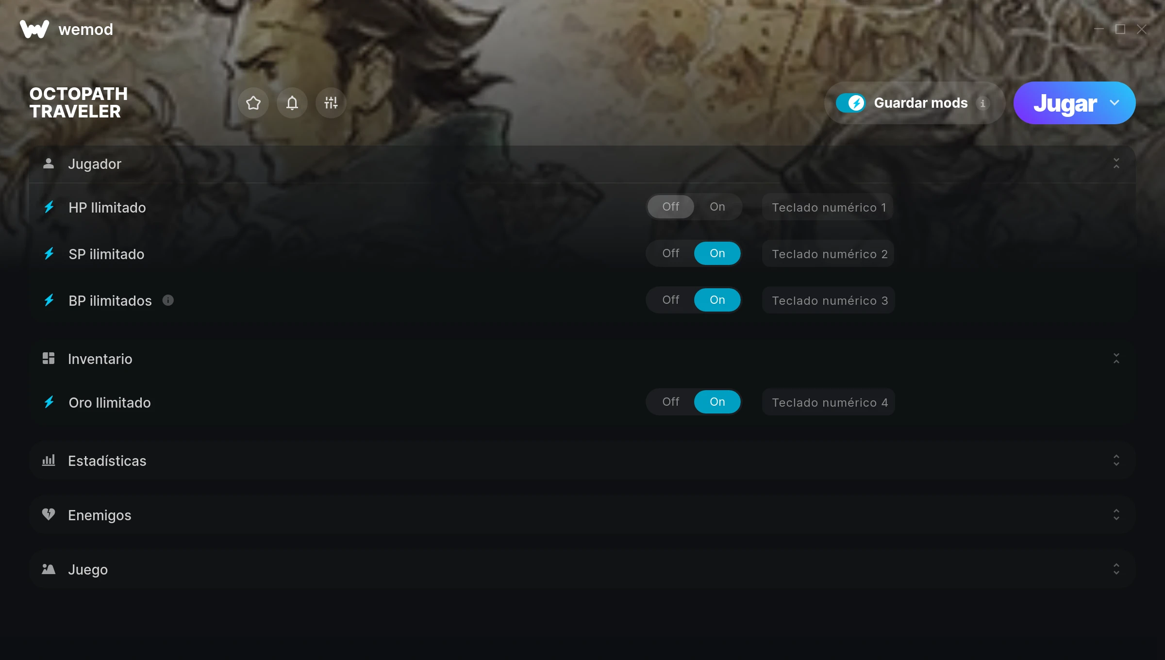 OCTOPATH TRAVELER cheats screenshot