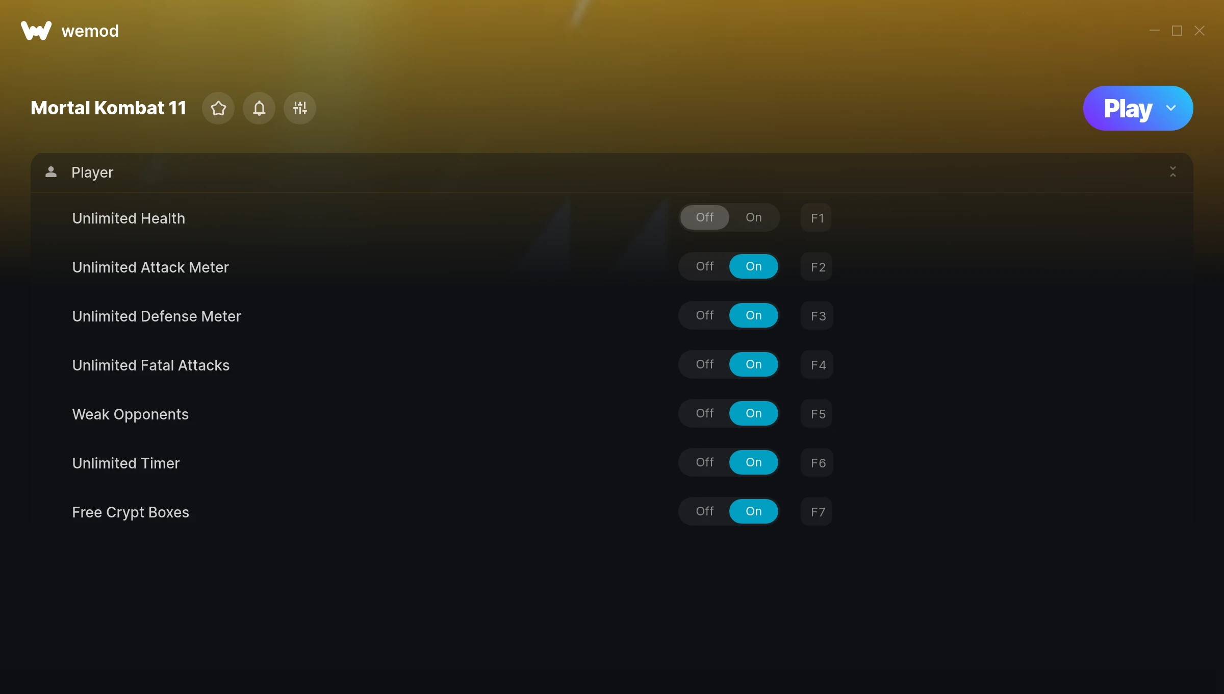 Mortal Kombat 11 cheats screenshot