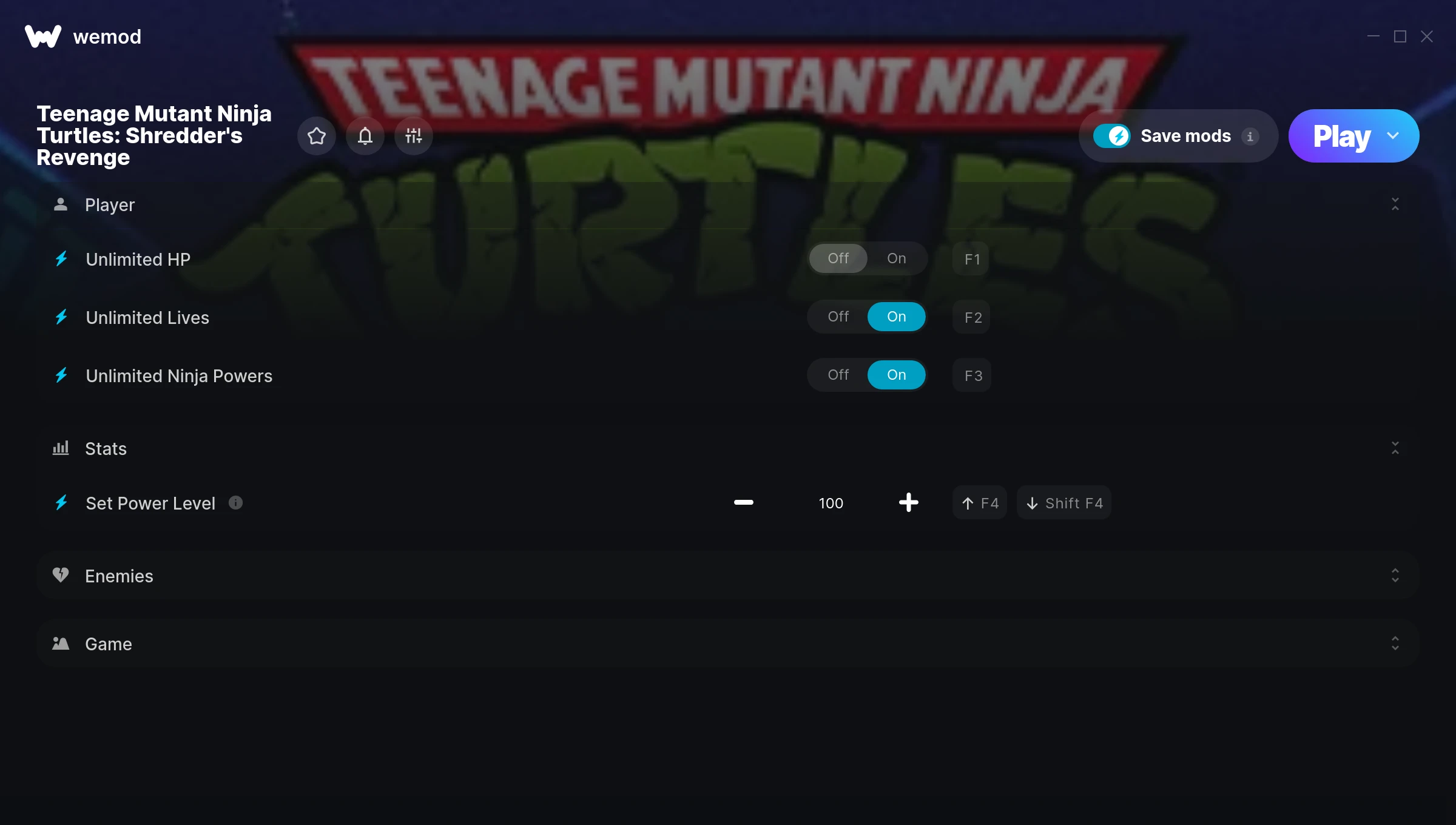 Teenage Mutant Ninja Turtles: Shredder's Revenge cheats screenshot
