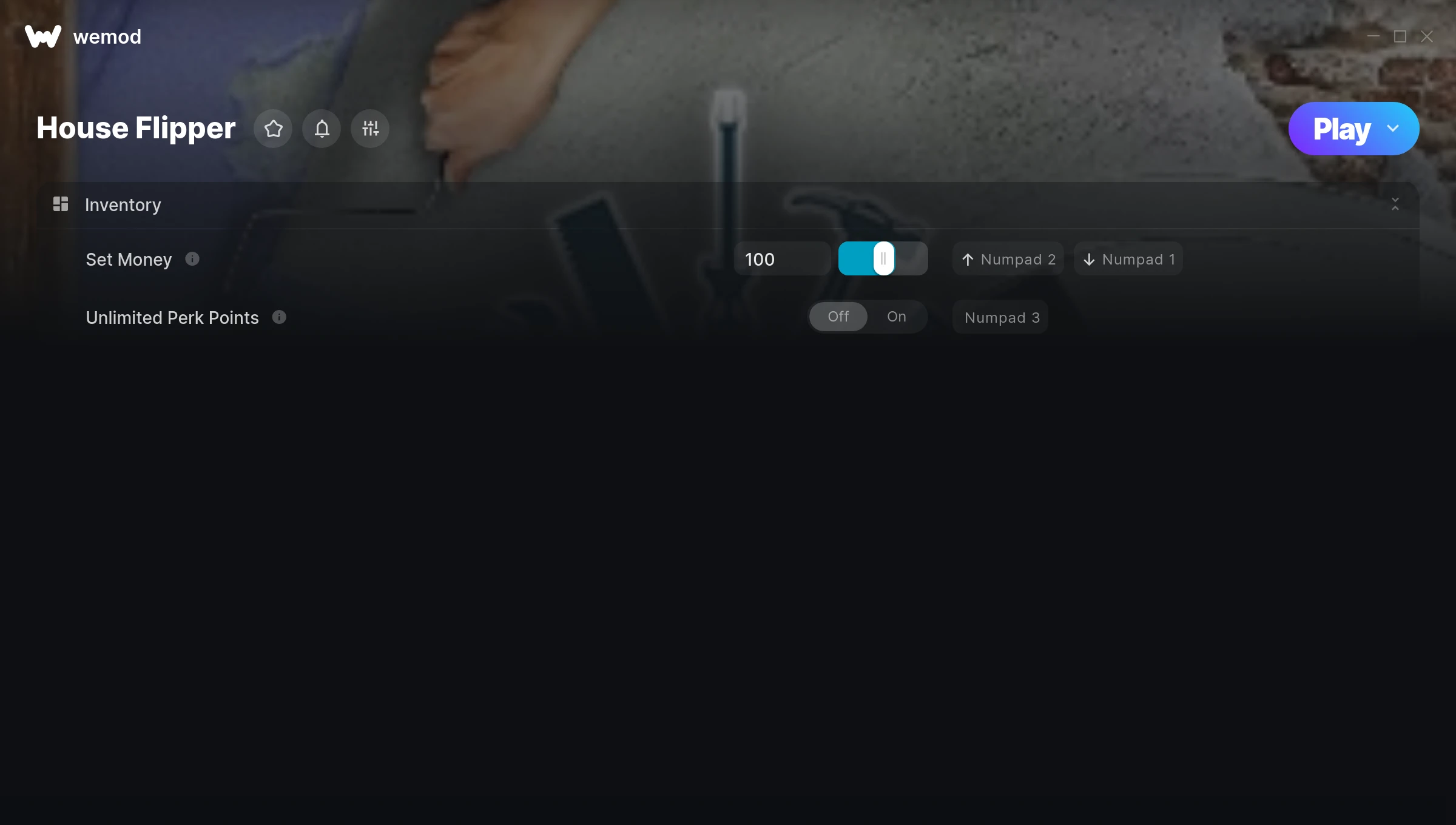 House Flipper cheats screenshot