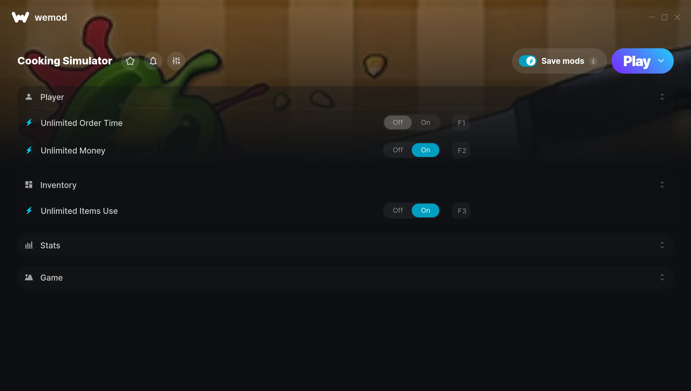 Cooking Simulator cheats screenshot