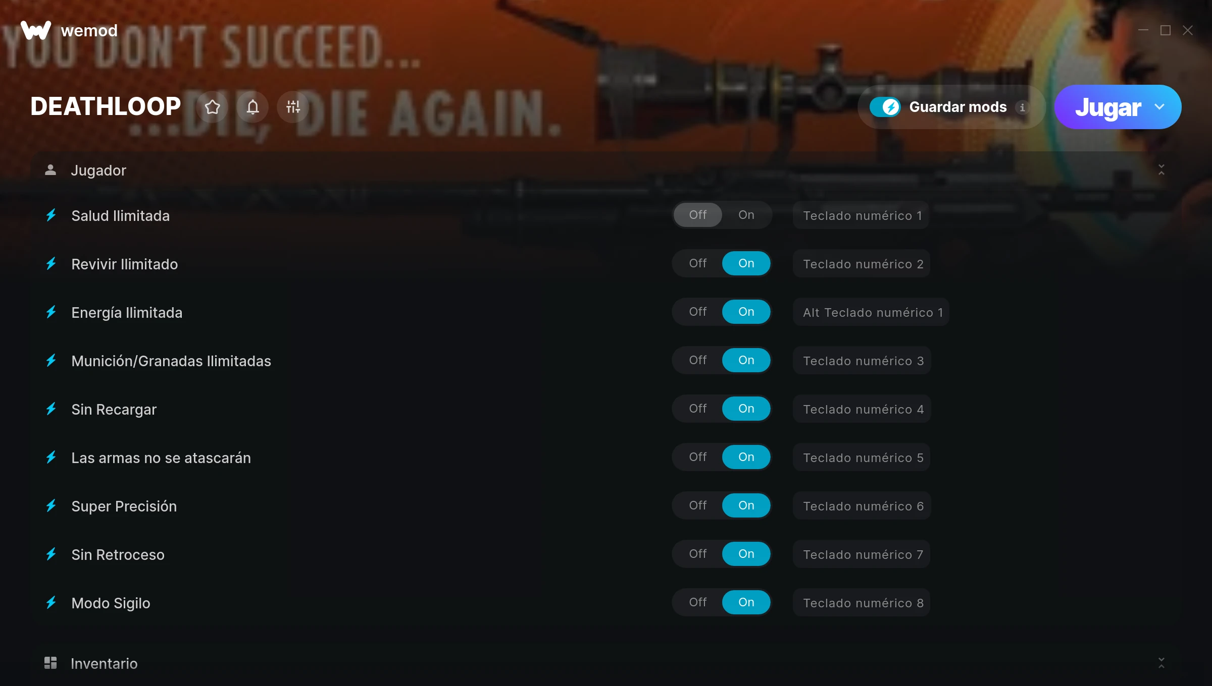 DEATHLOOP cheats screenshot
