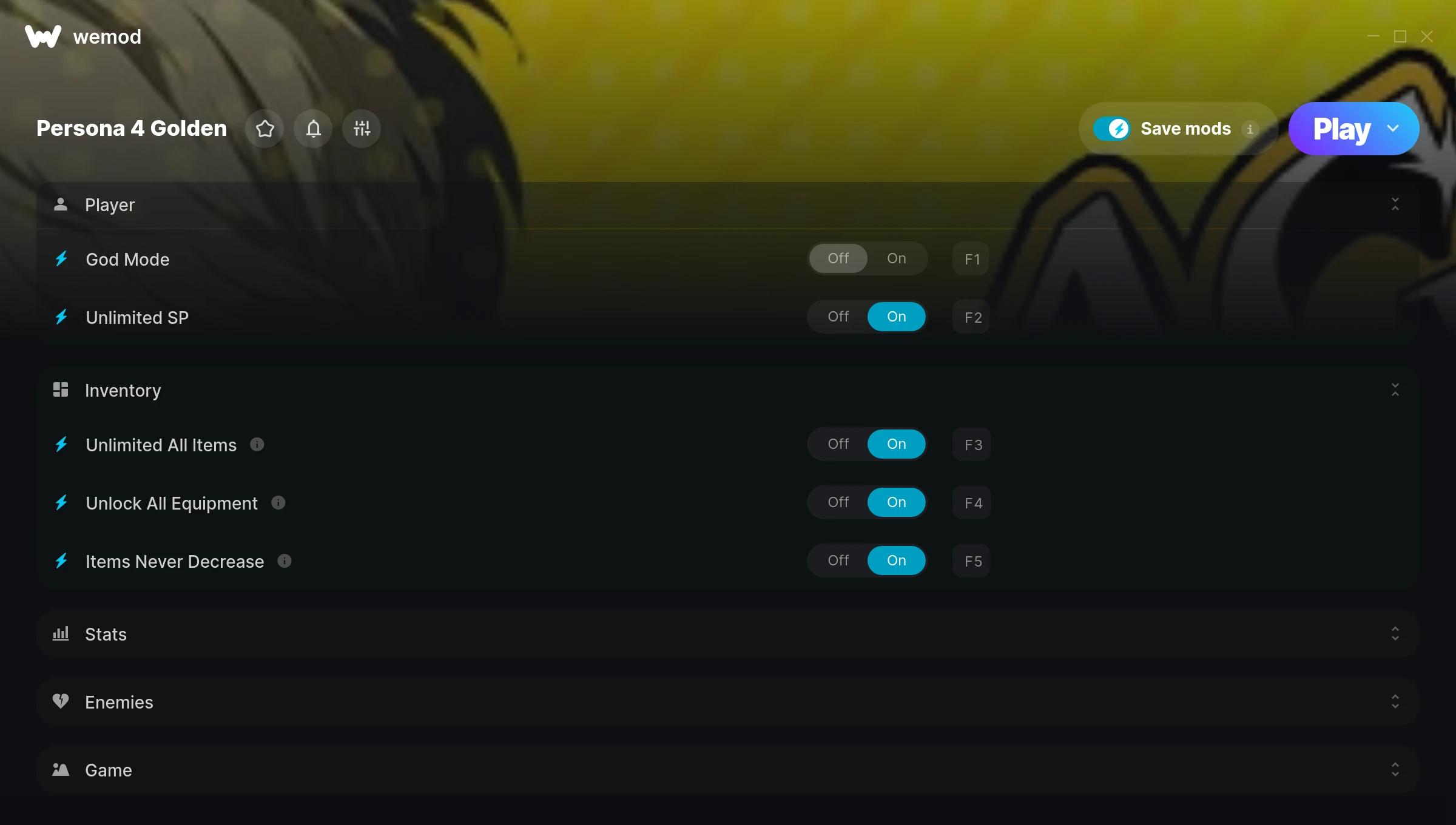 Persona 4 Golden cheats screenshot