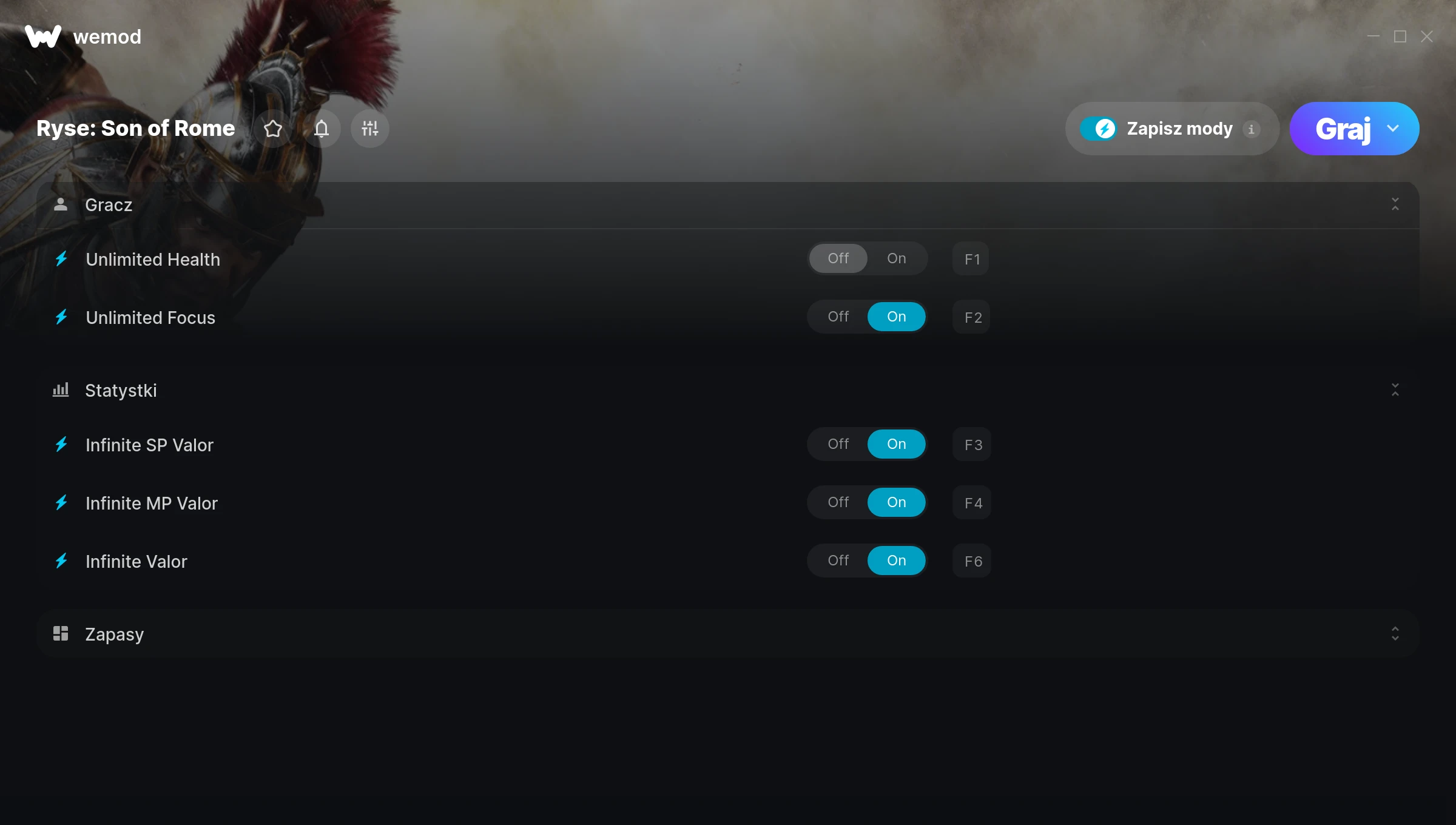 Cheaty do Ryse: Son of Rome – zrzut ekranu