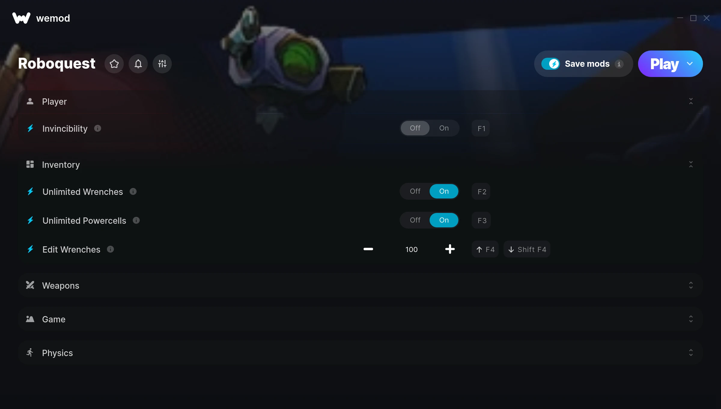 Roboquest cheats screenshot