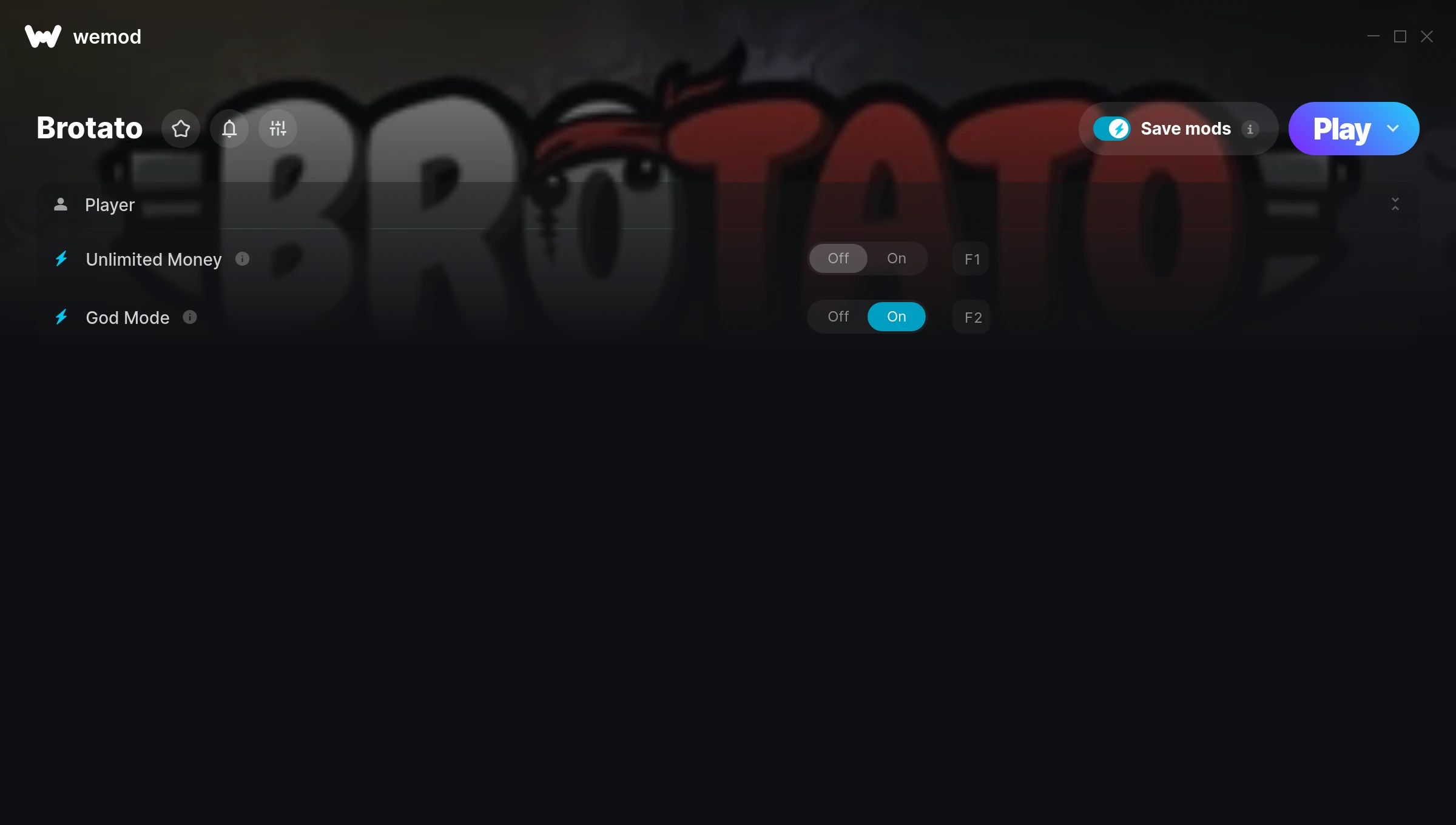Brotato cheats screenshot