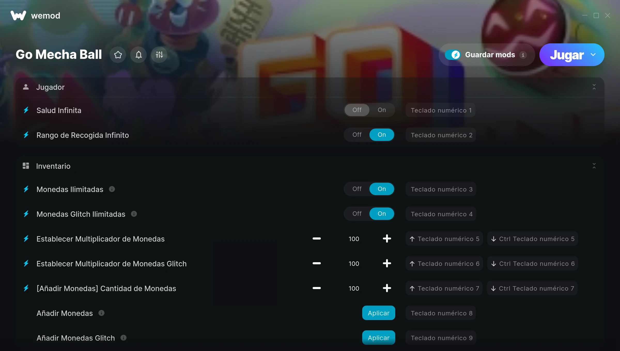 Go Mecha Ball cheats screenshot