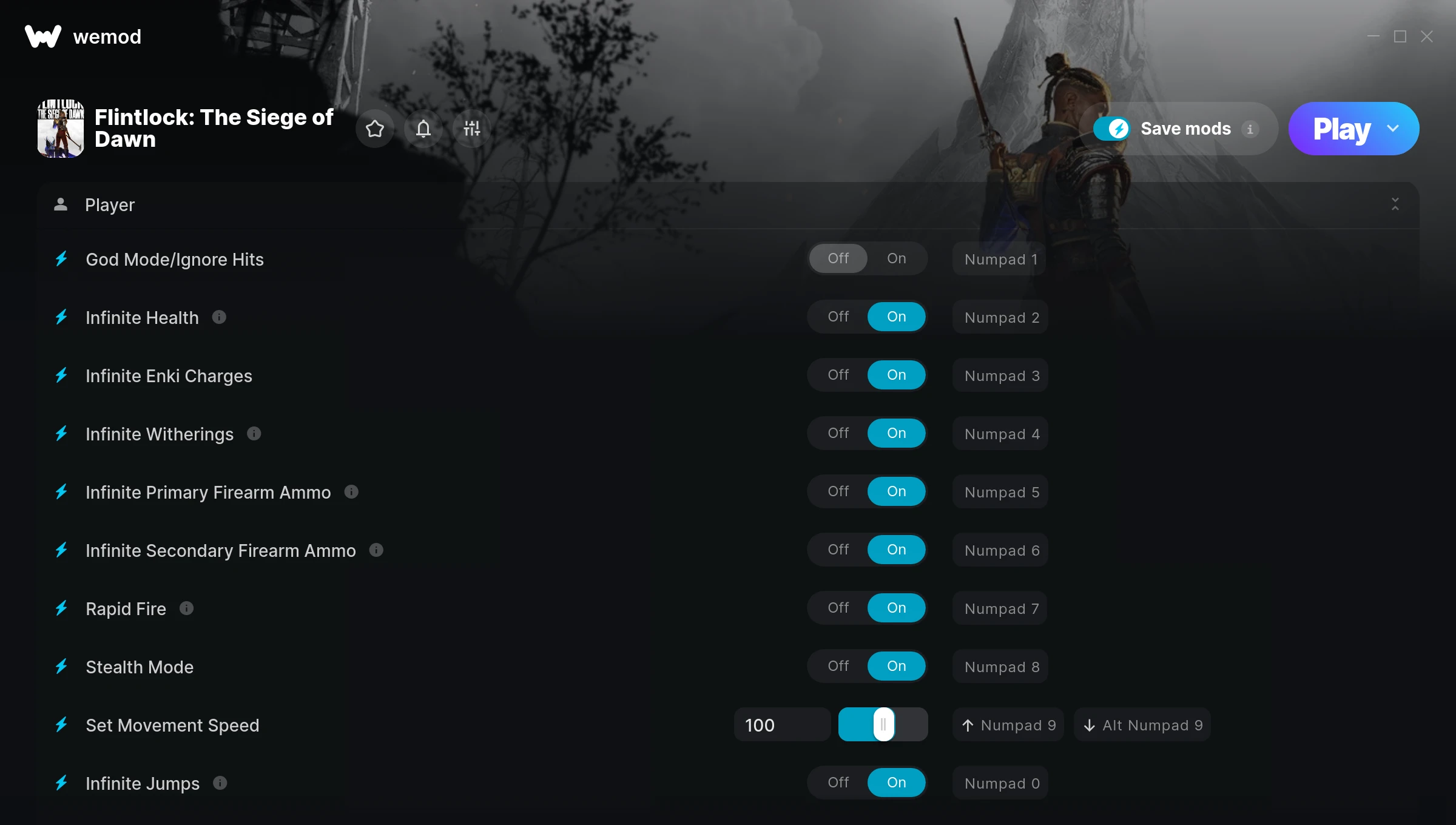 Flintlock: The Siege of Dawn cheats screenshot