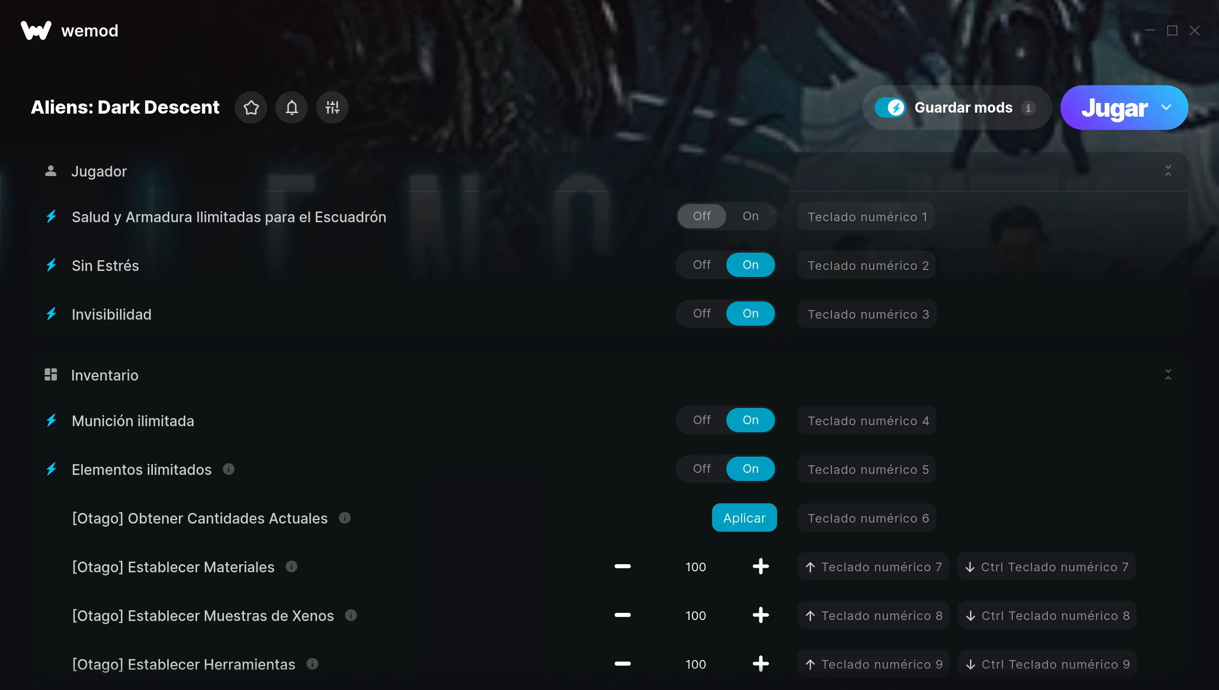 Aliens: Dark Descent cheats screenshot